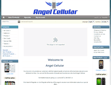 Tablet Screenshot of angelcellular.com